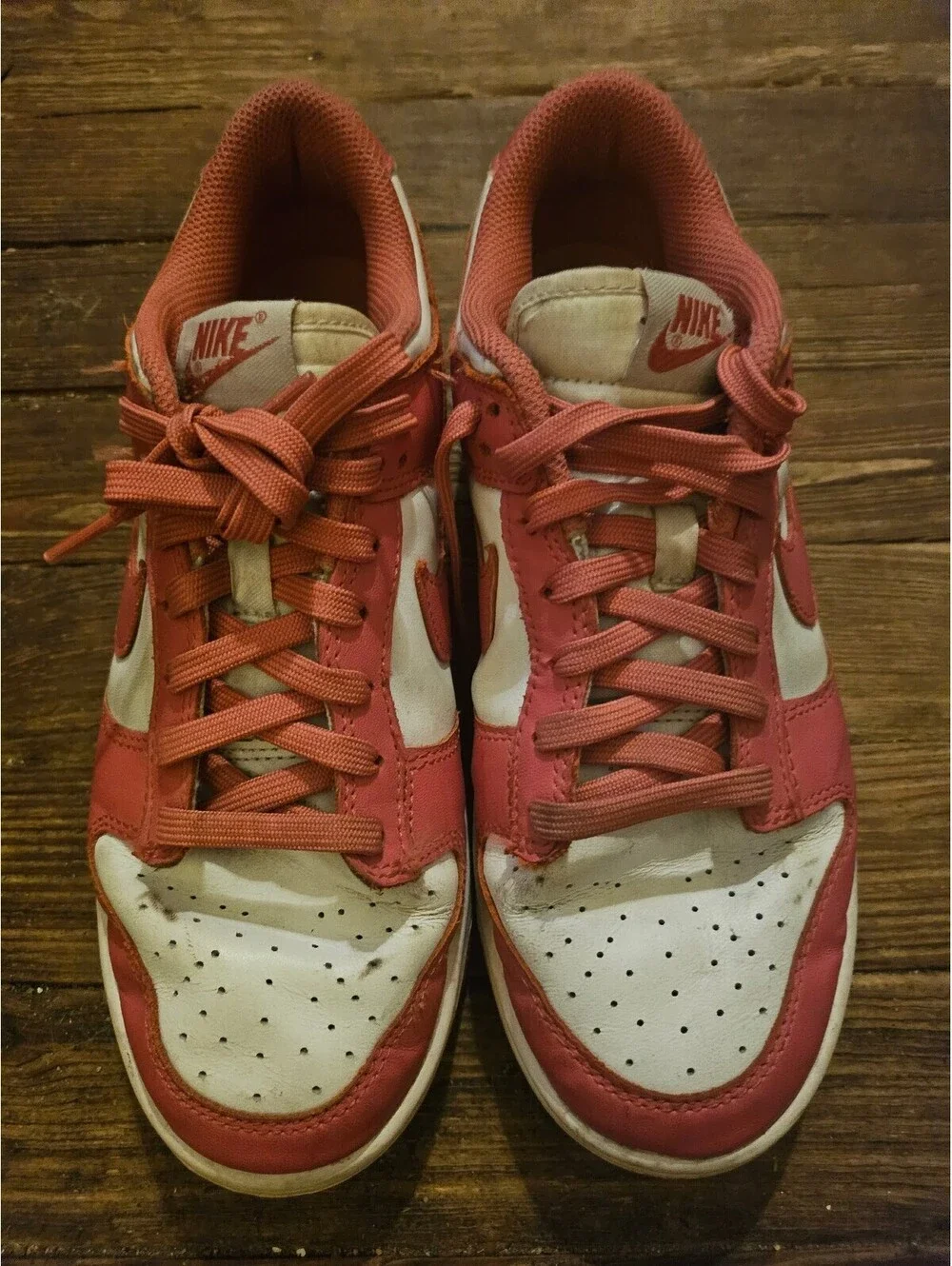 Nike Dunk Low Archeo Pink White  Sneakers size 8.5 - Used